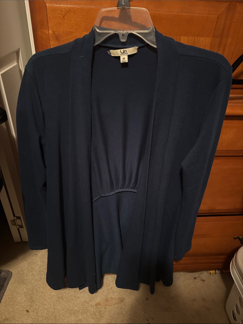 Ya Los Angeles Navy Open-Front Cardigan Sweater